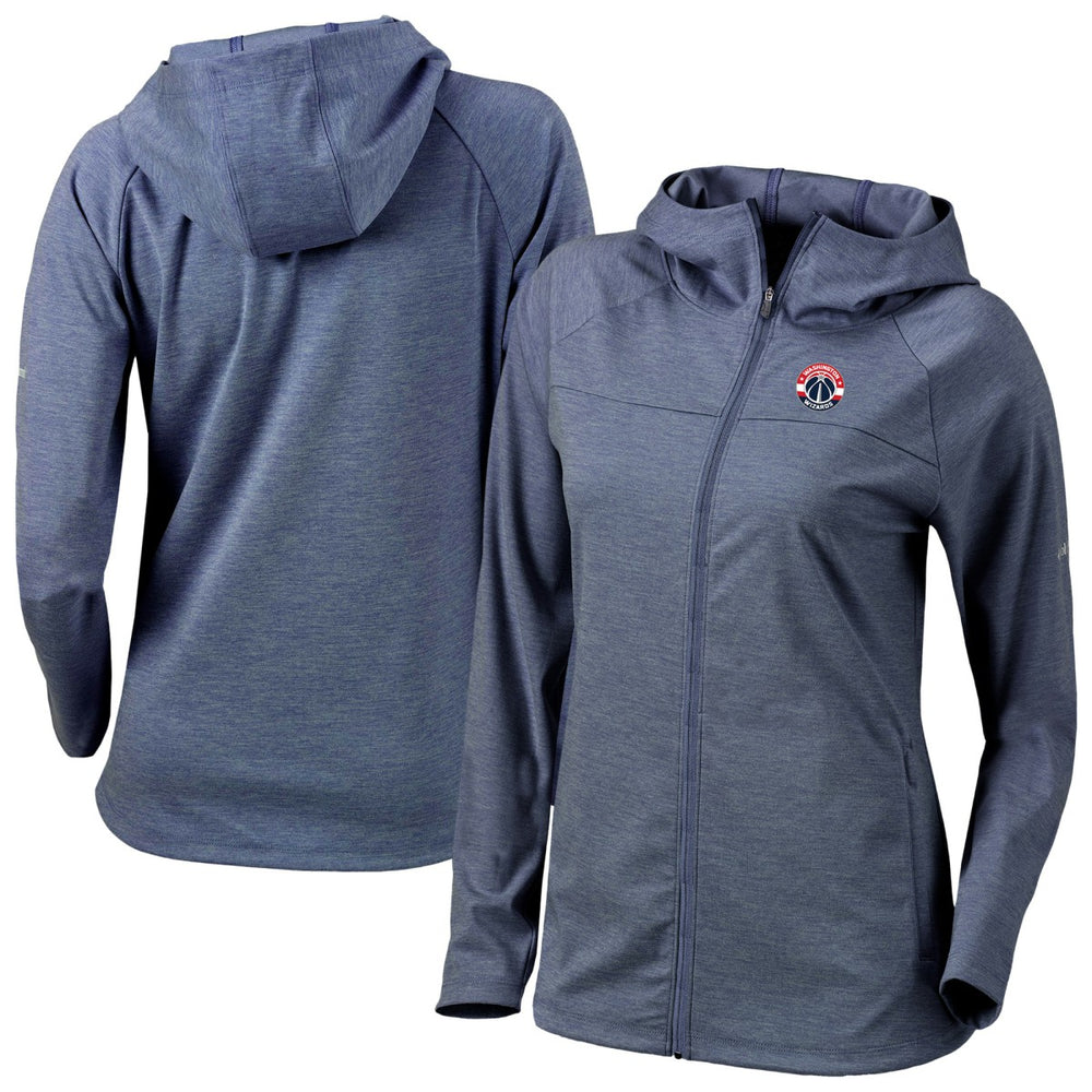 Washington Wizards Women's Omni-Wick Half Shot Full-Zip Hooded Jacket Navy - Columbia