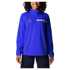 Golden State Warriors Women's Skiff Guide Fleece Pullover Top Royal - Columbia