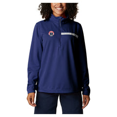 Washington Wizards Women's Skiff Guide Fleece Pullover Top Navy - Columbia