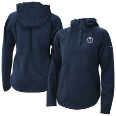 Washington Wizards Women's Sweater Weather Quarter-Snap Hoodie Navy - Columbia
