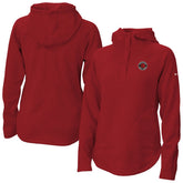 Toronto Raptors Women's Sweater Weather Quarter-Snap Hoodie Red - Columbia