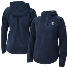 Dallas Mavericks Women's Sweater Weather Quarter-Snap Hoodie Navy - Columbia