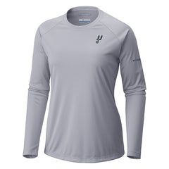 San Antonio Spurs Women's Tidal Tee II Long Sleeve T-Shirt Gray - Columbia