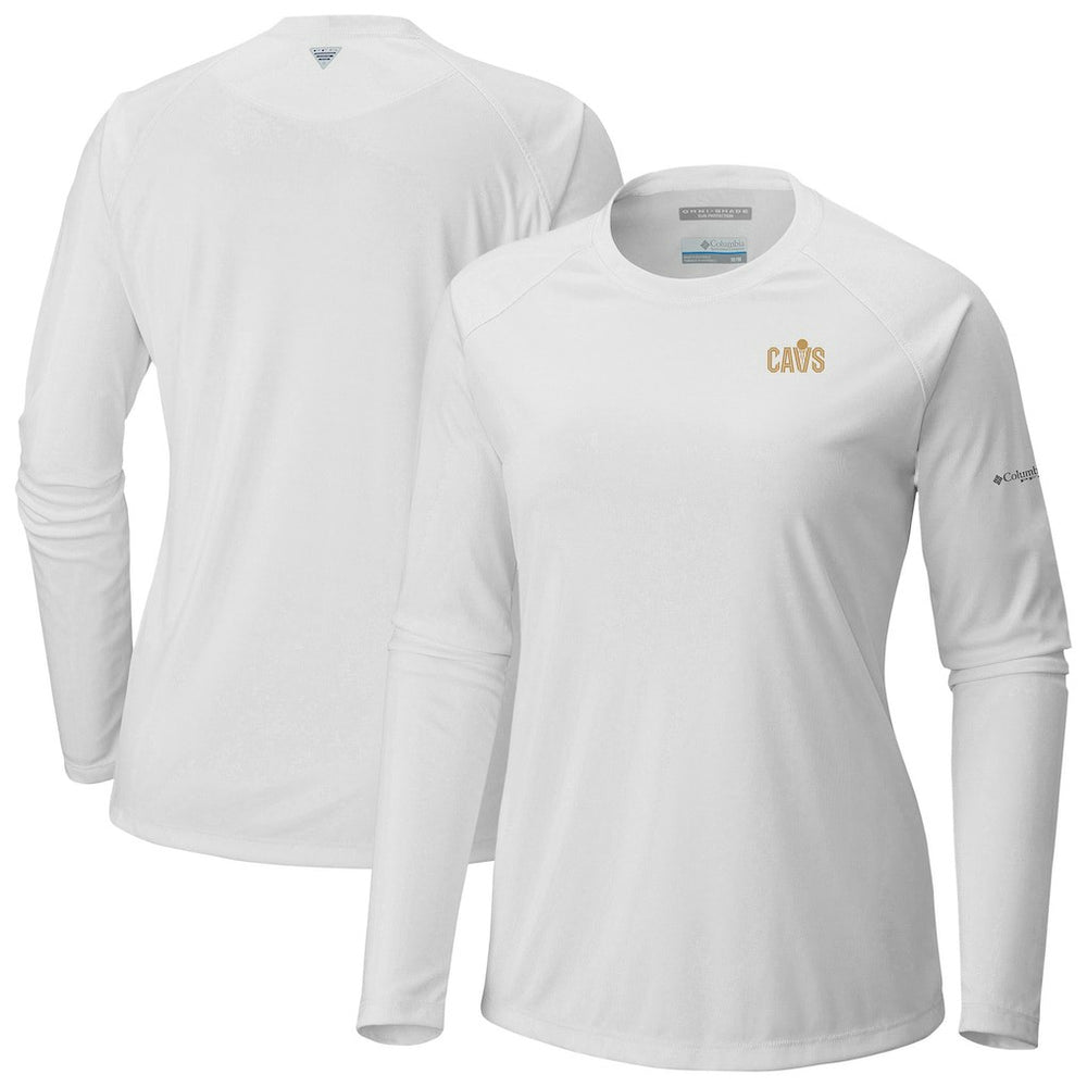Cleveland Cavaliers Women's Tidal Tee II Long Sleeve T-Shirt White - Columbia