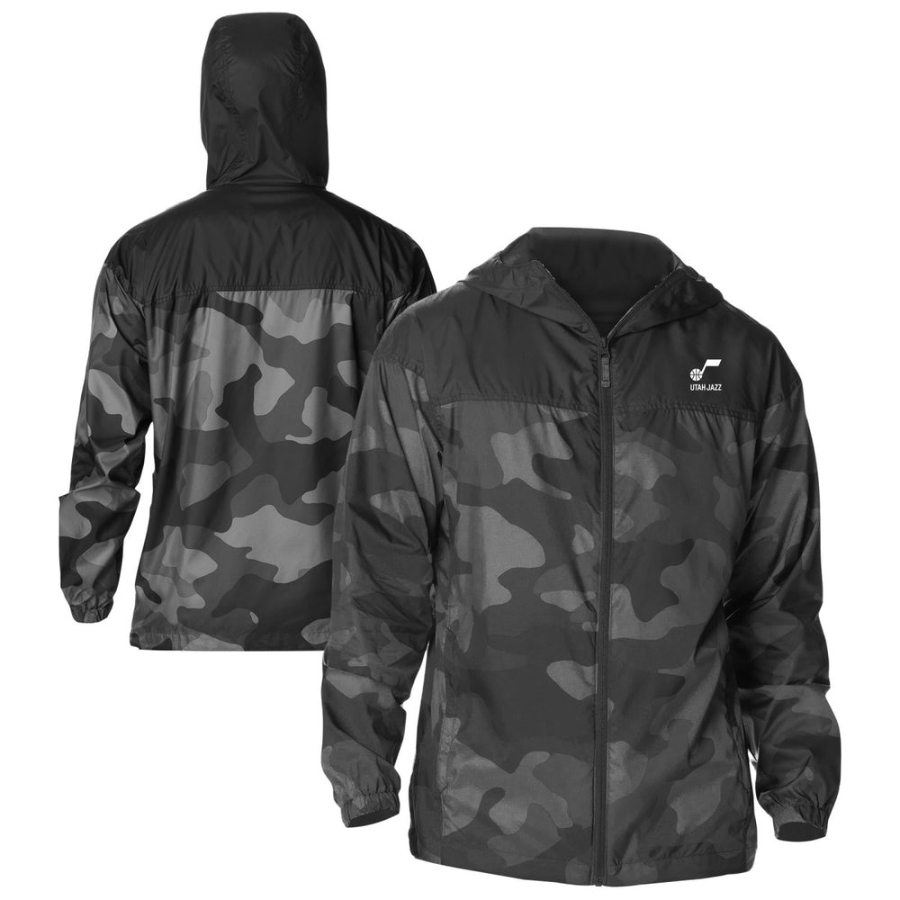 Utah Jazz Flash Challenger Windbreaker Jacket Black - Columbia