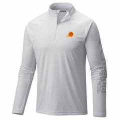 Phoenix Suns PFG Terminal Tackle Quarter-Zip Top White - Columbia
