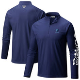 Memphis Grizzlies PFG Terminal Tackle Quarter-Zip Top Navy - Columbia
