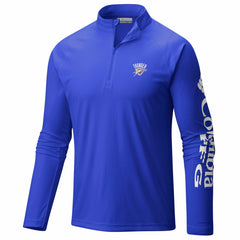 Oklahoma City Thunder PFG Terminal Tackle Quarter-Zip Top Blue - Columbia