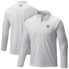 Oklahoma City Thunder PFG Terminal Tackle Quarter-Zip Top White - Columbia
