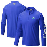 Philadelphia 76ers PFG Terminal Tackle Quarter-Zip Top Blue - Columbia