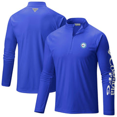 Philadelphia 76ers PFG Terminal Tackle Quarter-Zip Top Blue - Columbia
