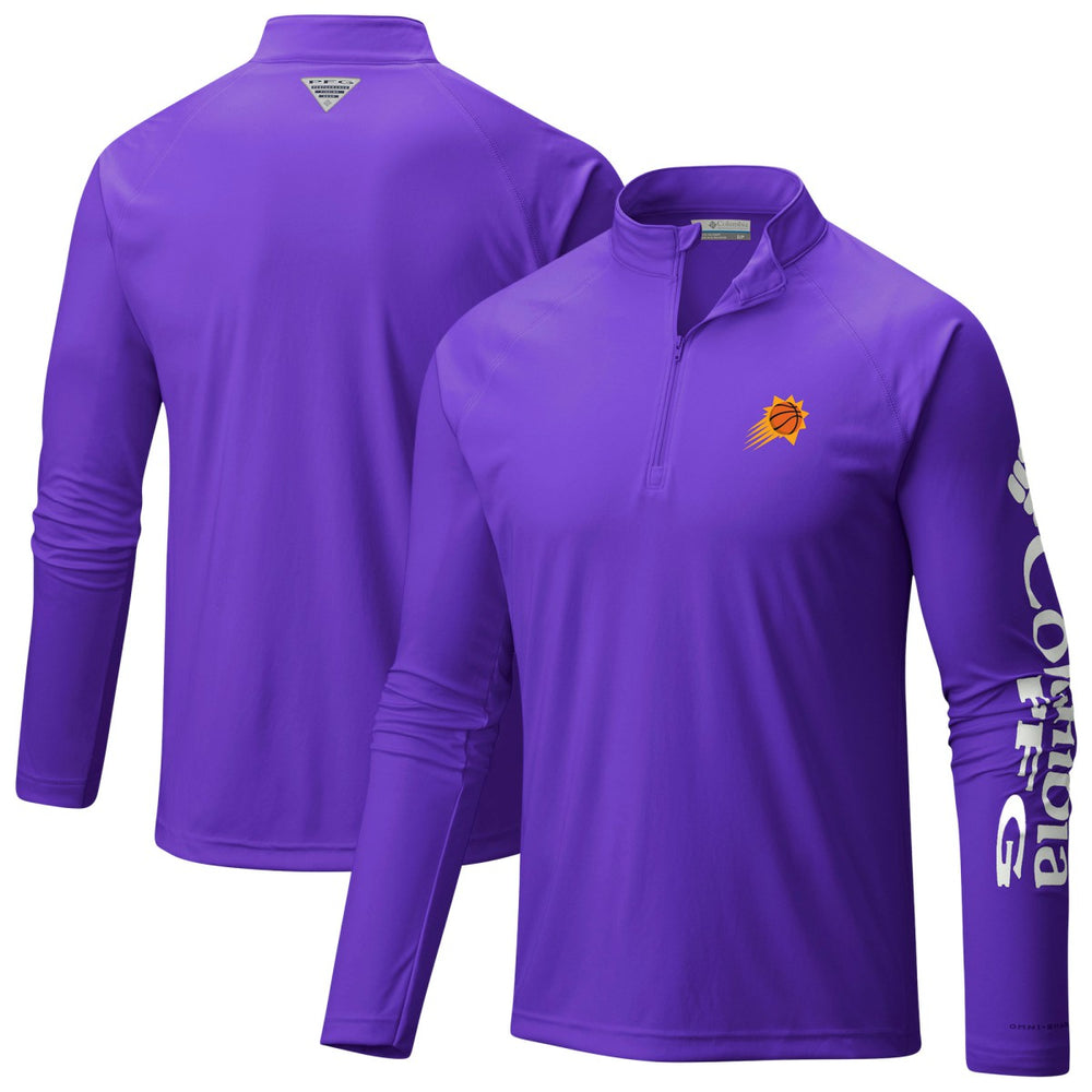 Phoenix Suns PFG Terminal Tackle Quarter-Zip Top Purple - Columbia