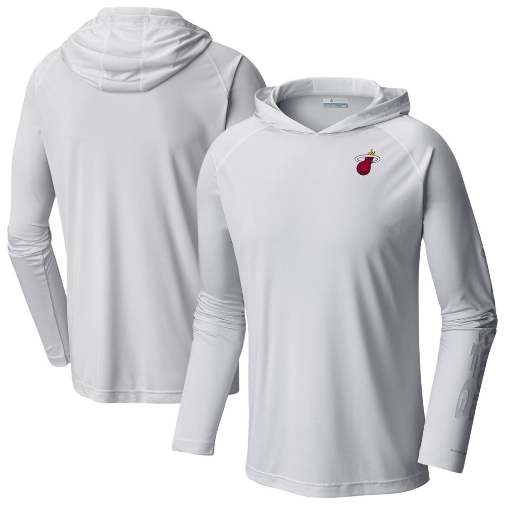 Miami Heat PFG Super Terminal Tackle Hoodie White - Columbia