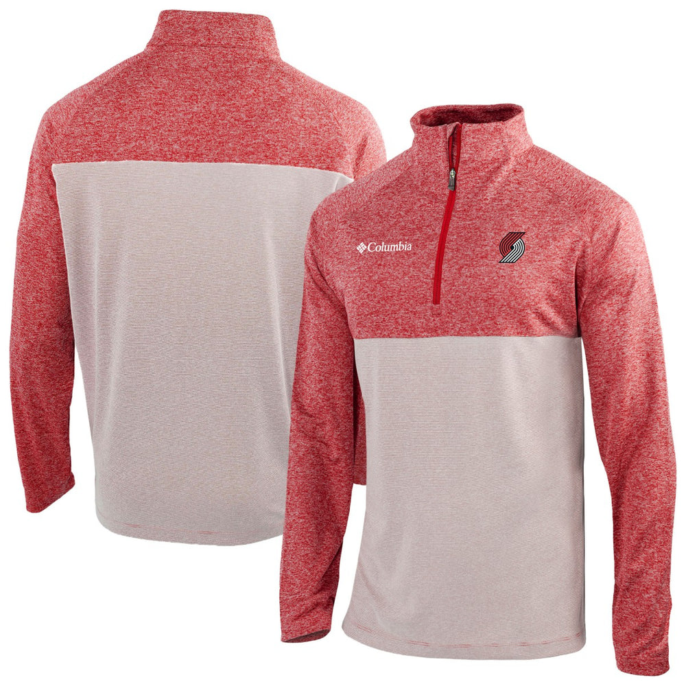Portland Trail Blazers Omni-Wick Rockin' It Quarter-Zip Top Red - Columbia