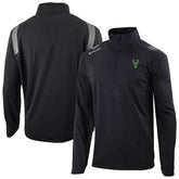 Milwaukee Bucks Oakland Downs Omni-Wick Quarter-Zip Top Black - Columbia