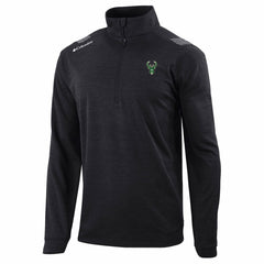 Milwaukee Bucks Oakland Downs Omni-Wick Quarter-Zip Top Black - Columbia