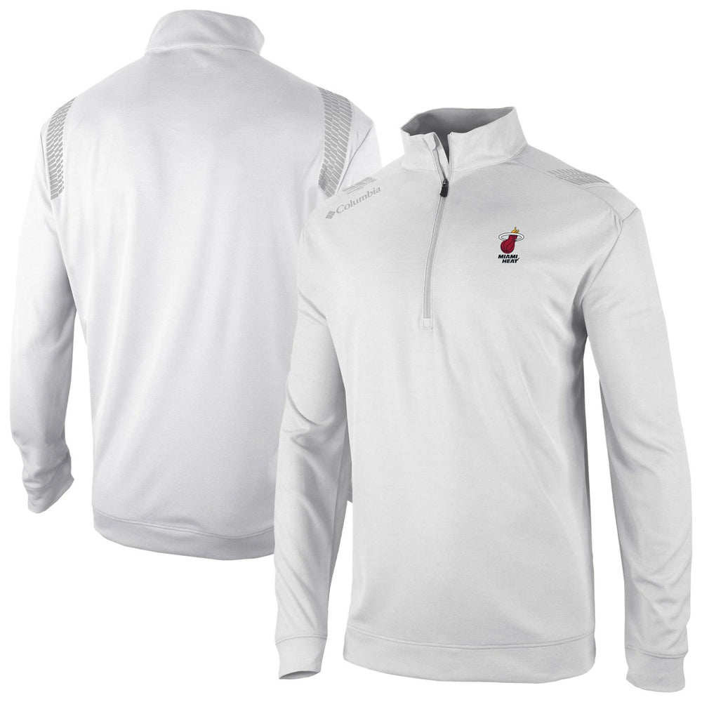 Miami Heat Oakland Downs Omni-Wick Quarter-Zip Top White - Columbia