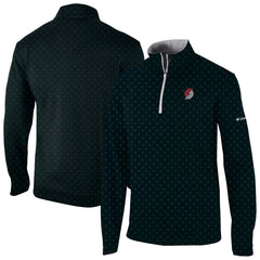 Portland Trail Blazers Wickham Hills Omni-Wick Quarter-Zip Jacket Black - Columbia
