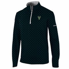 Milwaukee Bucks Wickham Hills Omni-Wick Quarter-Zip Jacket Black - Columbia