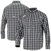 Utah Jazz Super Tamiami Omni-Shade Long Sleeve Button-Down Shirt Black - Columbia