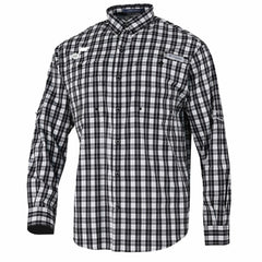 Utah Jazz Super Tamiami Omni-Shade Long Sleeve Button-Down Shirt Black - Columbia