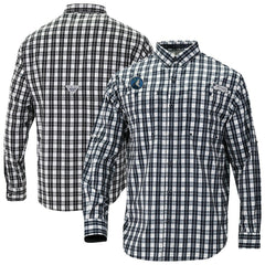 Minnesota Timberwolves Super Tamiami Omni-Shade Long Sleeve Button-Down Shirt Navy - Columbia outlet