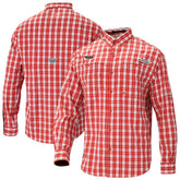 New Orleans Pelicans Super Tamiami Omni-Shade Long Sleeve Button-Down Shirt Red - Columbia outlet