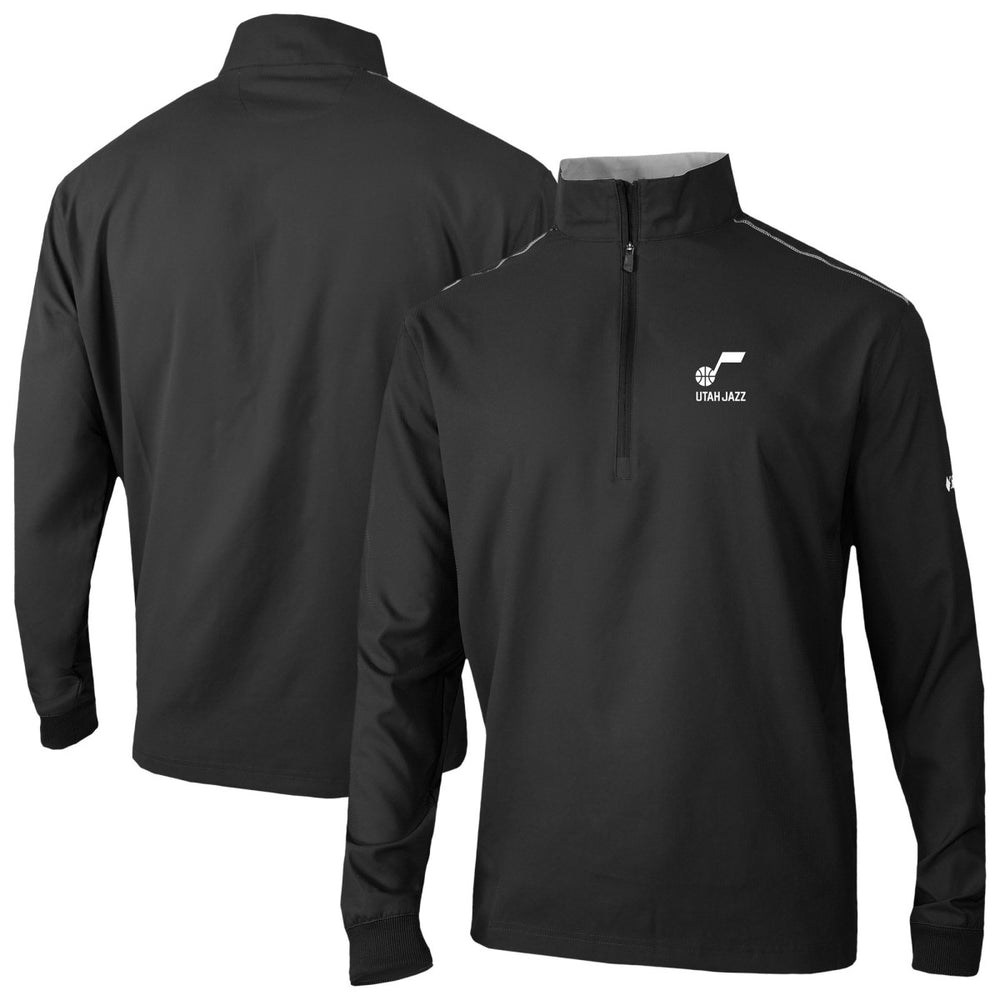 Utah Jazz Omni-Wick Bogey's Paradise Quarter-Zip Top Black - Columbia