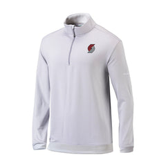 Portland Trail Blazers Omni-Wick Even Lie Quarter-Zip Top Gray/White - Columbia