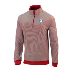 Philadelphia 76ers Omni-Wick Even Lie Quarter-Zip Top Red - Columbia