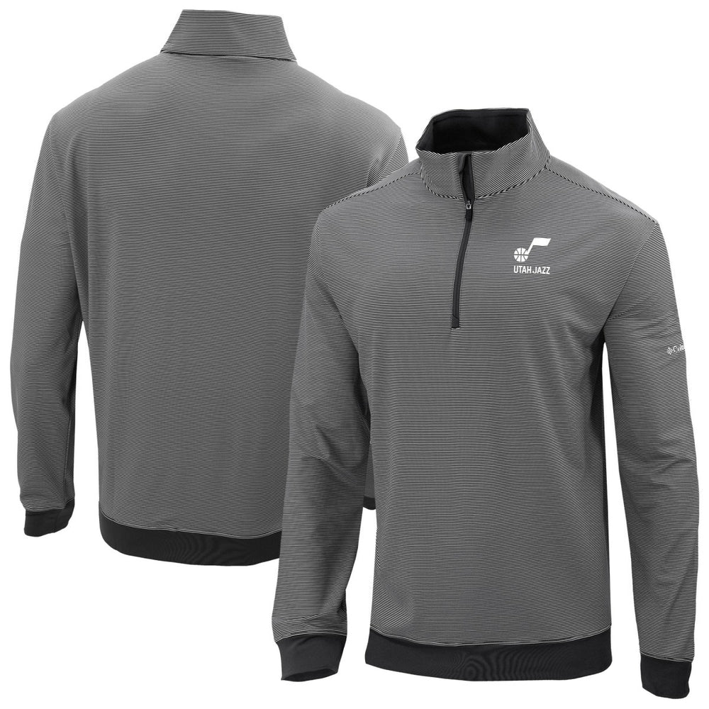 Utah Jazz Omni-Wick Even Lie Quarter-Zip Top Black - Columbia