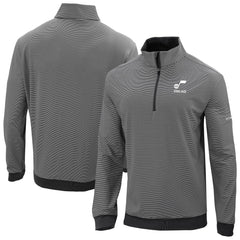 Utah Jazz Omni-Wick Even Lie Quarter-Zip Top Black - Columbia