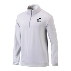 Utah Jazz Omni-Wick Even Lie Quarter-Zip Top Gray/White - Columbia