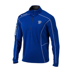 Oklahoma City Thunder Omni-Wick Shotgun Quarter-Zip Jacket Blue - Columbia