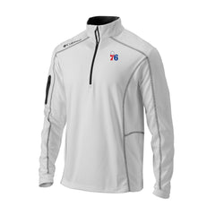 Philadelphia 76ers Omni-Wick Shotgun Quarter-Zip Jacket White - Columbia outlet
