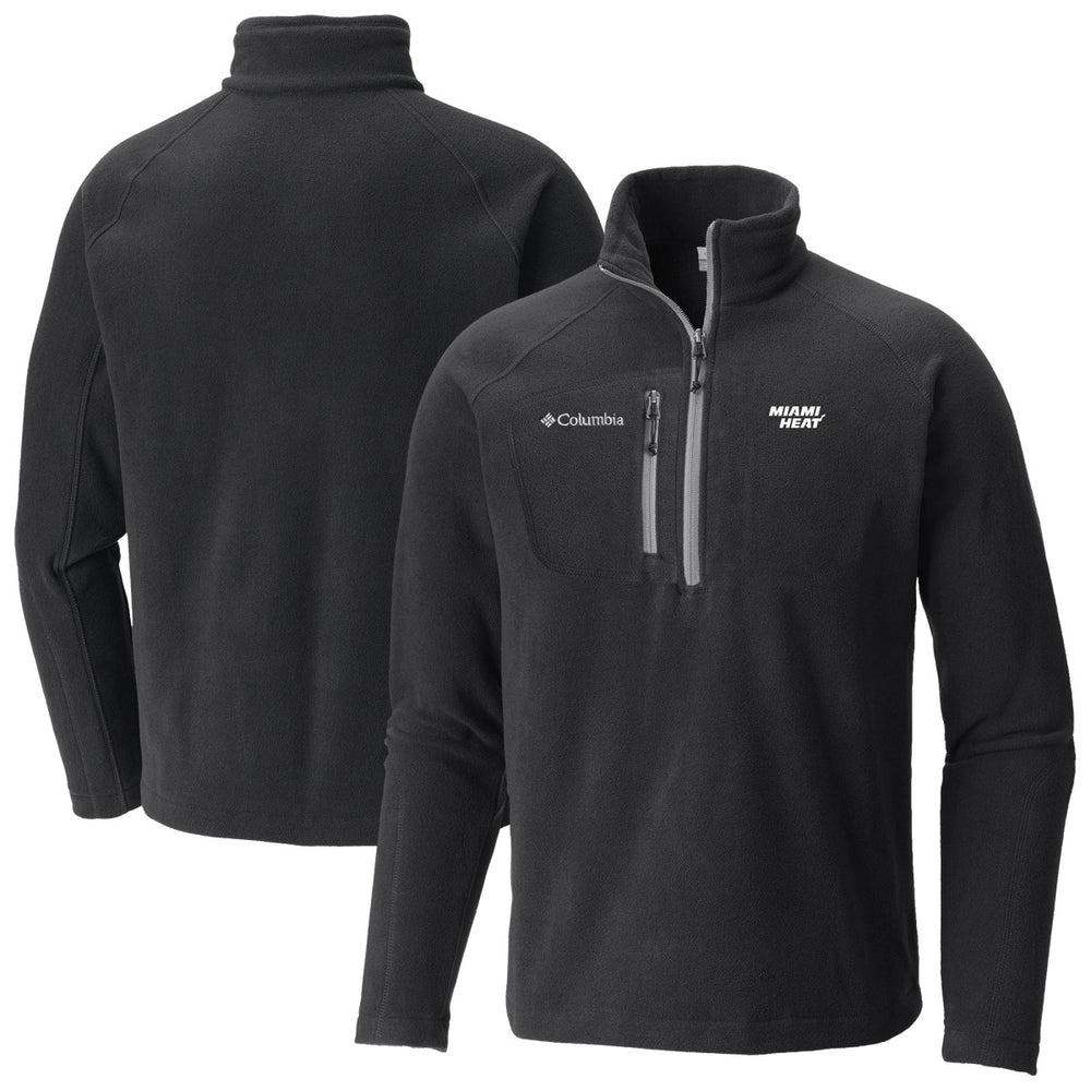 Miami Heat Fast Trek III Half-Zip Fleece Pullover Black - Columbia