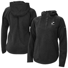 Utah Jazz Women's Sweater Weather Quarter-Snap Hoodie Black - Columbia