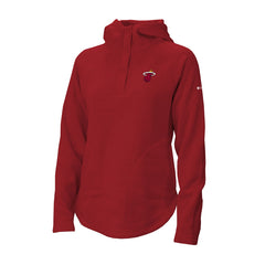 Miami Heat Women's Sweater Weather Quarter-Snap Hoodie Red - Columbia