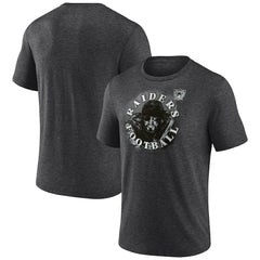 Las Vegas Raiders Sporting Chance Tri-Blend T-Shirt - Charcoal T-shirts