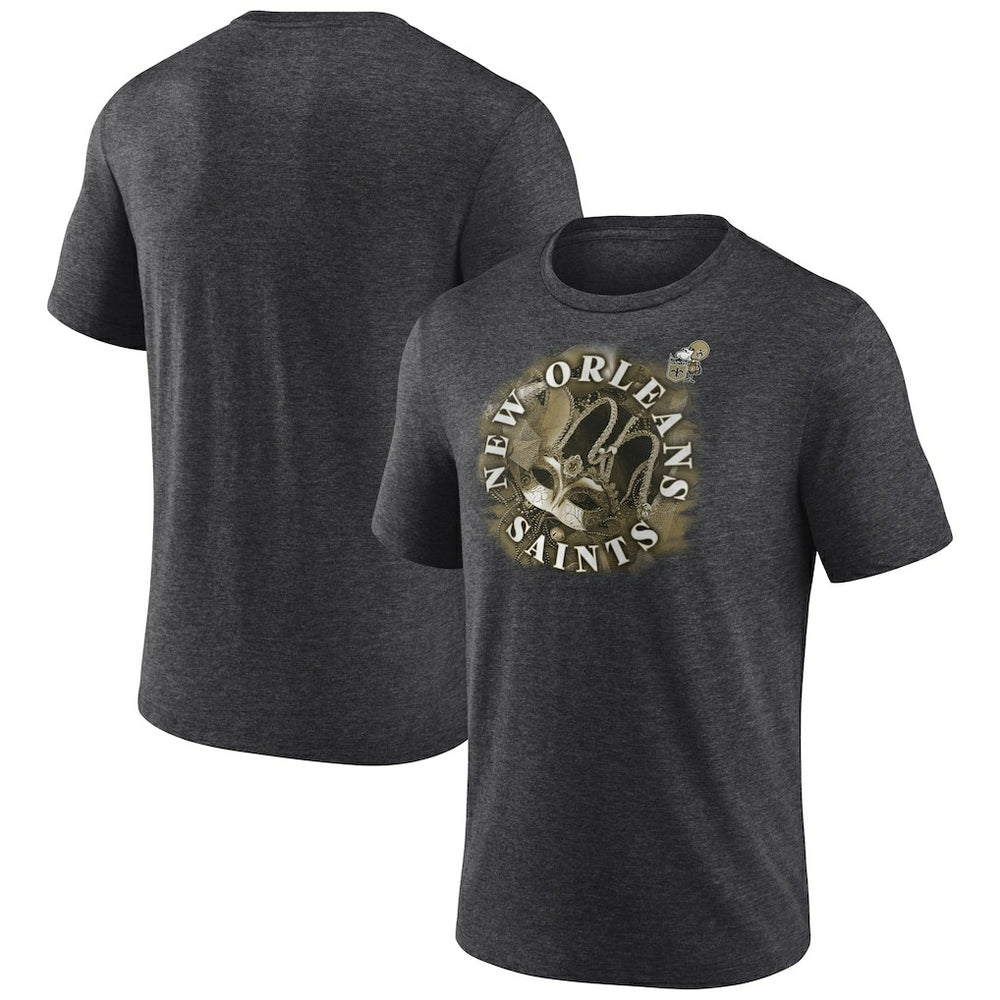 New Orleans Saints Sporting Chance Tri-Blend T-Shirt - Charcoal T-shirts