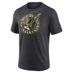 New Orleans Saints Sporting Chance Tri-Blend T-Shirt - Charcoal T-shirts