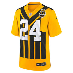 Joey Porter Jr. Pittsburgh Steelers Alternate 1933 Throwback Game Jersey - Gold Jerseys