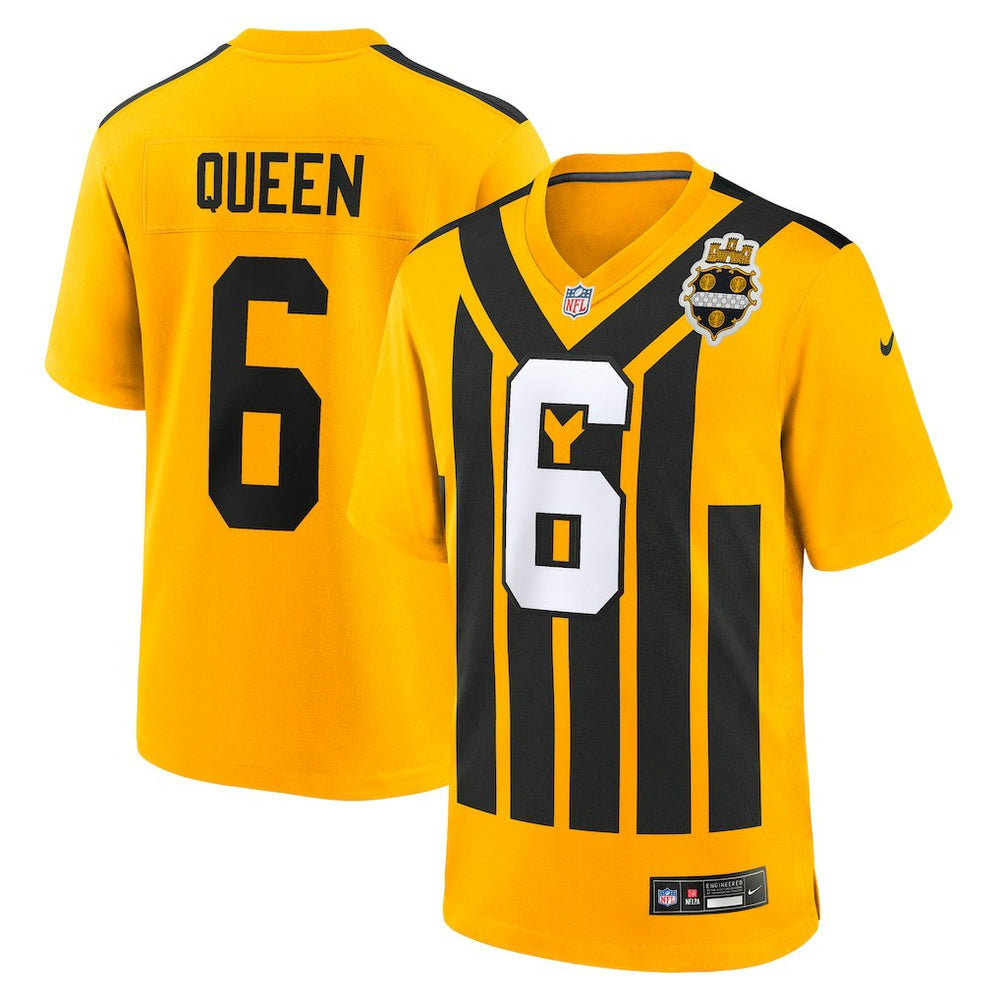 Patrick Queen Pittsburgh Steelers Alternate 1933 Throwback Game Jersey - Gold Jerseys