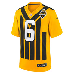 Patrick Queen Pittsburgh Steelers Alternate 1933 Throwback Game Jersey - Gold Jerseys