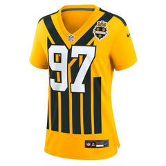 Cameron Heyward Pittsburgh Steelers Women's Alternate 1933 Throwback Game Jersey - Gold Jerseys