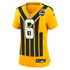 Patrick Queen Pittsburgh Steelers Women's Alternate 1933 Throwback Game Jersey - Gold Jerseys