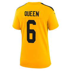 Patrick Queen Pittsburgh Steelers Women's Alternate 1933 Throwback Game Jersey - Gold Jerseys