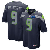 Kenneth Walker III Seattle Seahawks 50th Season Game Jersey - College Navy Jerseys