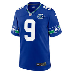 Kenneth Walker III Seattle Seahawks Alternate 50th Season Game Jersey - Royal Jerseys