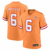 Baker Mayfield Tampa Bay Buccaneers 50th Season Game Jersey - Creamsicle Jerseys
